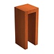 Adezz Adezz U-Sokkel Cortenstaal Vierkant 50x50x120cm Adezz Adezz U-Sokkel Cortenstaal Vierkant 50x50x120cm