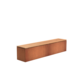 Adezz Adezz Bank Cortenstaal Rechthoek 200x40x43cm Adezz Adezz Bank Cortenstaal Rechthoek 200x40x43cm