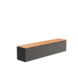 Adezz Adezz Bank Aluminium Rechthoek 200x40x43cm Adezz Adezz Bank Aluminium Rechthoek 200x40x43cm