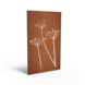 Adezz Adezz Tuinpaneel Cortenstaal Schermbloem 110x5x180cm Adezz Adezz Tuinpaneel Cortenstaal Schermbloem 110x5x180cm
