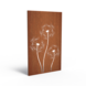 Adezz Adezz Tuinpaneel Cortenstaal Paardenbloem 110x5x180cm Adezz Adezz Tuinpaneel Cortenstaal Paardenbloem 110x5x180cm