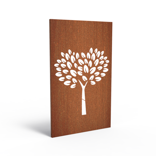 Adezz Producten Adezz Garden panel Corten steel Tree thin trunk 110x5x180cm Adezz Producten Adezz Garden panel Corten steel Tree thin trunk 110x5x180cm