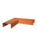 Adezz Adezz Edge Locking Corten Steel Transfer Profile Corner Piece (Outside) 30x30x5cm Adezz Adezz Edge Locking Corten Steel Transfer Profile Corner Piece (Outside) 30x30x5cm