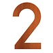 Adezz Adezz Hausnummer Nummer 2 Cortenstahl 73x5x120mm Adezz Adezz Hausnummer Nummer 2 Cortenstahl 73x5x120mm