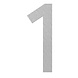 Adezz Adezz Huisnummer Nummer 1 Roestvrij Staal 44x5x120mm Adezz Adezz Huisnummer Nummer 1 Roestvrij Staal 44x5x120mm