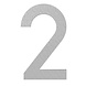 Adezz Adezz Huisnummer Nummer 2 Roestvrij Staal 73x5x120mm Adezz Adezz Huisnummer Nummer 2 Roestvrij Staal 73x5x120mm