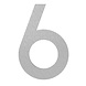 Adezz Adezz Huisnummer Nummer 6 Roestvrij Staal 80x5x120mm Adezz Adezz Huisnummer Nummer 6 Roestvrij Staal 80x5x120mm