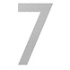 Adezz Adezz Huisnummer Nummer 7 Roestvrij Staal 68x5x120mm Adezz Adezz Huisnummer Nummer 7 Roestvrij Staal 68x5x120mm