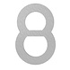 Adezz Adezz House number Number 8 Stainless Steel 79x5x120mm Adezz Adezz House number Number 8 Stainless Steel 79x5x120mm