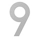 Adezz Adezz Huisnummer Nummer 9 Roestvrij Staal 71x5x120mm Adezz Adezz Huisnummer Nummer 9 Roestvrij Staal 71x5x120mm