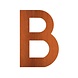 Adezz Adezz Huisnummer Letter B Cortenstaal 62x5x90mm Adezz Adezz Huisnummer Letter B Cortenstaal 62x5x90mm