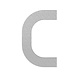 Adezz Adezz Huisnummer Letter C Roestvrij Staal 55x5x90mm Adezz Adezz Huisnummer Letter C Roestvrij Staal 55x5x90mm