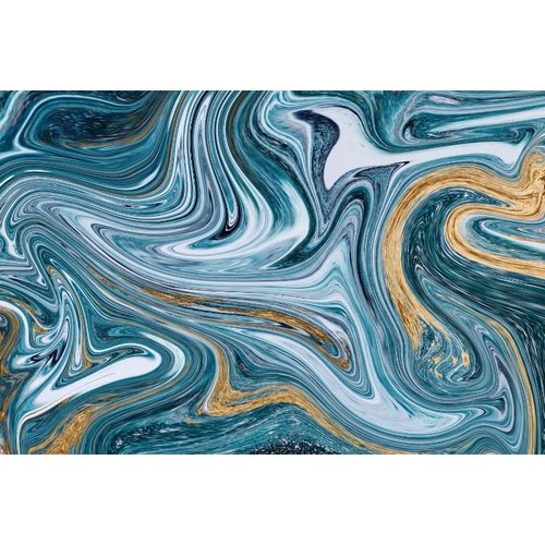 Glasmalerei blau Abstrakte Kunst 80x120cm