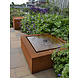 Adezz Adezz Watertafel Cortenstaal Vierkant 80x80x40cm Adezz Adezz Watertafel Cortenstaal Vierkant 80x80x40cm