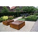Adezz Adezz Watertafel Cortenstaal Vierkant 80x80x40cm Adezz Adezz Watertafel Cortenstaal Vierkant 80x80x40cm