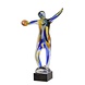 Discuswerper beeld glas 38cm Discuswerper beeld glas 38cm