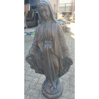 Mariabeeld met gespreide armen 80cm Bronskleur