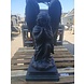 Groot Engel beeld biddend 78cm bronskleur Groot Engel beeld biddend 78cm bronskleur