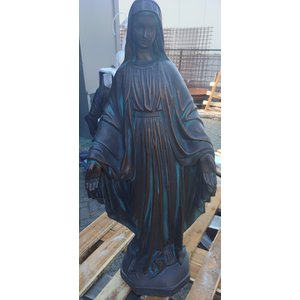 Statue der Heiligen Maria 113cm bronzefarben