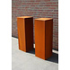Adezz Adezz Sokkel Cortenstaal Vierkant 50x50x80cm Adezz Adezz Sokkel Cortenstaal Vierkant 50x50x80cm