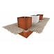 Adezz Adezz Waterblok Cortenstaal Vierkant 70x70x70cm Adezz Adezz Waterblok Cortenstaal Vierkant 70x70x70cm
