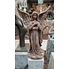 Engelsstatue mit Blumenkranz 46cm Braun/Gold Engelsstatue mit Blumenkranz 46cm Braun/Gold