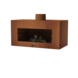 Forno Forno Gartenkamin Enok Cortenstahl 100x50x50cm Forno Forno Gartenkamin Enok Cortenstahl 100x50x50cm