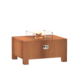 Forno Forno Vuurtafel Met Gasbrander Cortenstaal Rechthoek 100x80x50cm Forno Forno Vuurtafel Met Gasbrander Cortenstaal Rechthoek 100x80x50cm