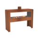 Forno Forno Gas Fireplace Transparent Corten Steel 119x40x90cm Forno Forno Gas Fireplace Transparent Corten Steel 119x40x90cm