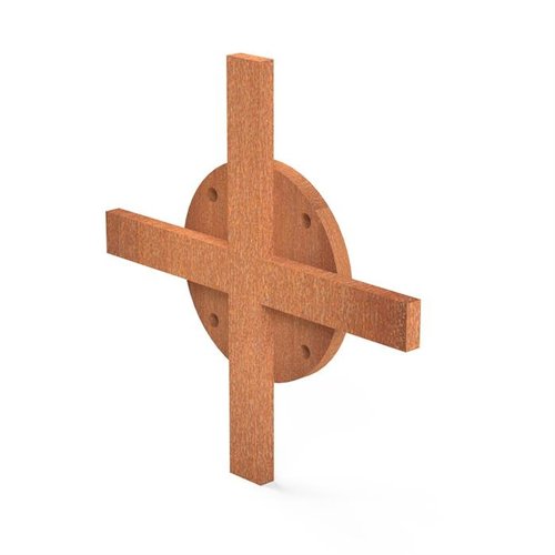 Forno Producten Forno Holz Aufbewahrungsverbindungsstück Kreuz Cortenstahl 14x14x1cm Forno Producten Forno Holz Aufbewahrungsverbindungsstück Kreuz Cortenstahl 14x14x1cm