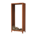 Forno Forno Houtopslag Cortenstaal 80x40x180cm Forno Forno Houtopslag Cortenstaal 80x40x180cm