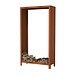 Forno Forno Wood storage Corten steel 100x40x180cm Forno Forno Wood storage Corten steel 100x40x180cm
