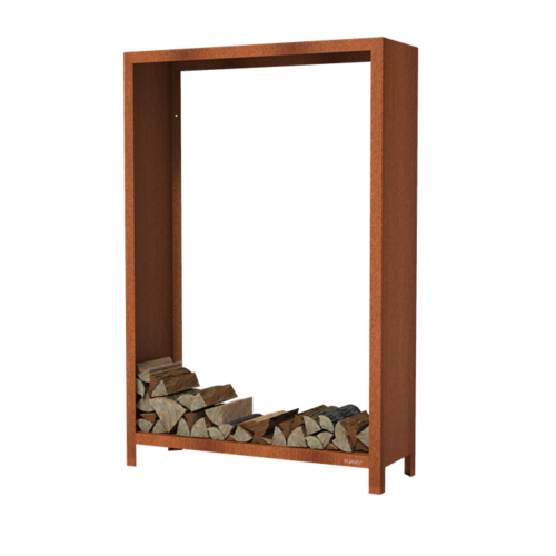 Forno Producten Forno Holz Aufbewahrung Cortenstahl 120x40x180cm Forno Producten Forno Holz Aufbewahrung Cortenstahl 120x40x180cm