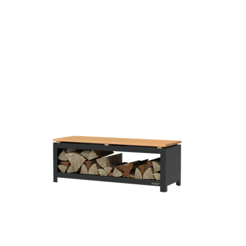 Forno Producten Forno Holzlager mit HR-Beschichtung 120x40x43cm