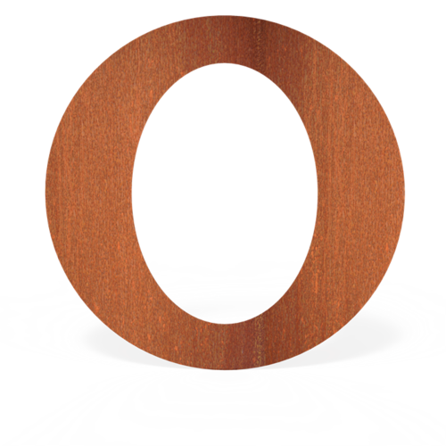 Forno Producten Forno Flue Rosette Oval Cortenstahl 2x204x2mm