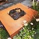 Forno Forno Vuurtafel Met Grill Cortenstaal Vierkant 120x120x28cm Forno Forno Vuurtafel Met Grill Cortenstaal Vierkant 120x120x28cm
