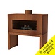 Forno Forno Tuinhaard Enok Cortenstaal 100x50x100cm Forno Forno Tuinhaard Enok Cortenstaal 100x50x100cm