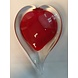 Glasobject Hart rood Glasobject Hart rood