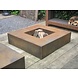 Forno Forno Vuurtafel Met Grill Cortenstaal Vierkant 120x120x28cm Forno Forno Vuurtafel Met Grill Cortenstaal Vierkant 120x120x28cm