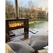 Forno Forno Gas Fireplace Transparent Corten Steel 119x40x90cm Forno Forno Gas Fireplace Transparent Corten Steel 119x40x90cm