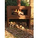 Forno Forno Tuinhaard Enok Cortenstaal 100x50x100cm Forno Forno Tuinhaard Enok Cortenstaal 100x50x100cm