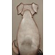 Metalen beeld Hond met lamp Metalen beeld Hond met lamp