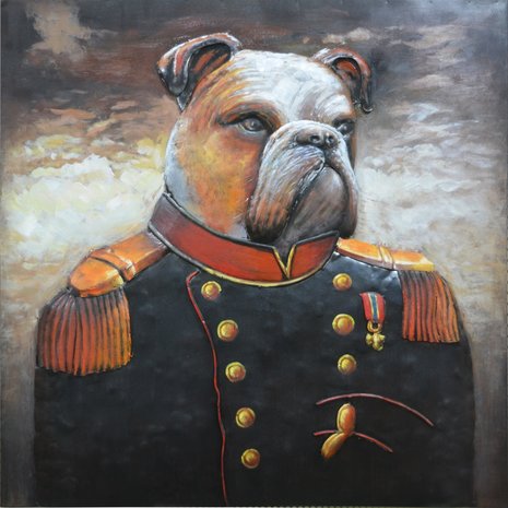 3d Painting: Bulldog! 【3 d 絵画: ブルドッグ!】 - 絵画/タペストリ