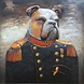 Metalen 3D schilderij Sir Bulldog Metalen 3D schilderij Sir Bulldog
