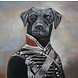Metalen 3D schilderij Sir Deense dog Metalen 3D schilderij Sir Deense dog