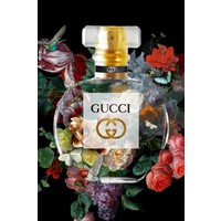 Glasschilderij Gucci Parfume 60x80cm.