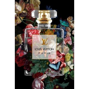 Glasschilderij LV parfume 80x120cm.