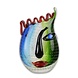 Glass vase half face Glass vase half face
