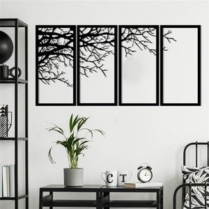 Wall decoration four-panel Tree branches 130x60cm