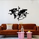 Muurdecoratie wereldkaart 140cm Muurdecoratie wereldkaart 140cm